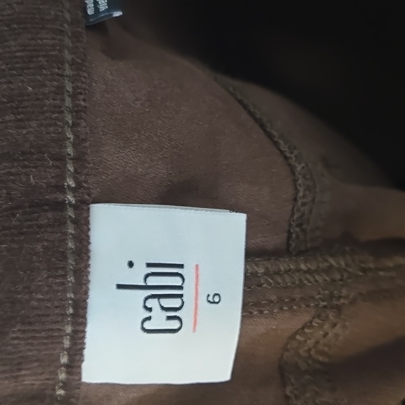 CABI #4319 Button Fly Skinny Corduroy Chocolate Sz 6 - Picture 9 of 12